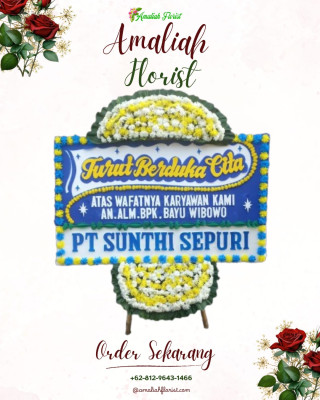 Papan Bunga Duka di Raya